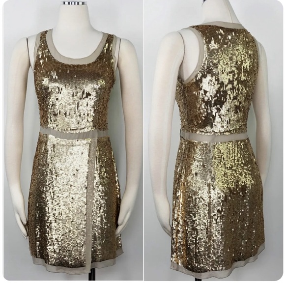 #2- Club Monaco. Silk and sequin dress. New with Tags! - Picture 4 of 13
